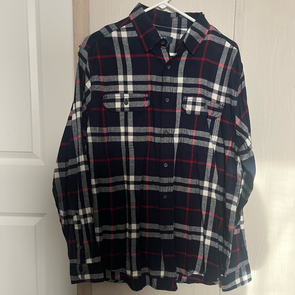 George Red and White Plaid Shirt